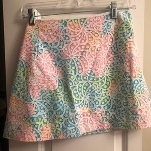 COPY - Lilly Pulitzer Spring 2014 Lace Skirt EUC